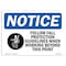 Signmission OSHA Sign, Follow Fall Protection Guidelines, 18in X 12in Decal, 18" W, 12" H, Landscap OS-NS-D-1218-L-15692 - alternate 1